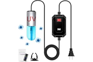 TAISHAN 3W Mini Aquarium Algae Removal Light With Timer, Waterproof Green Clear Light for Fish Tank, Pond, Swimming Pool