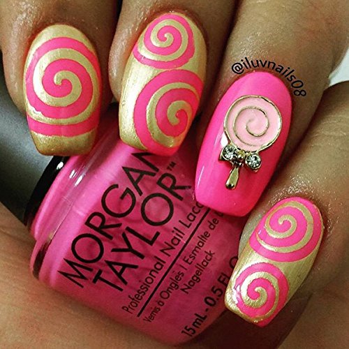 Easy Cyclones Nail Vinyls By Twinkled T - 1 Sheet of 50 (2 in Each Circle)