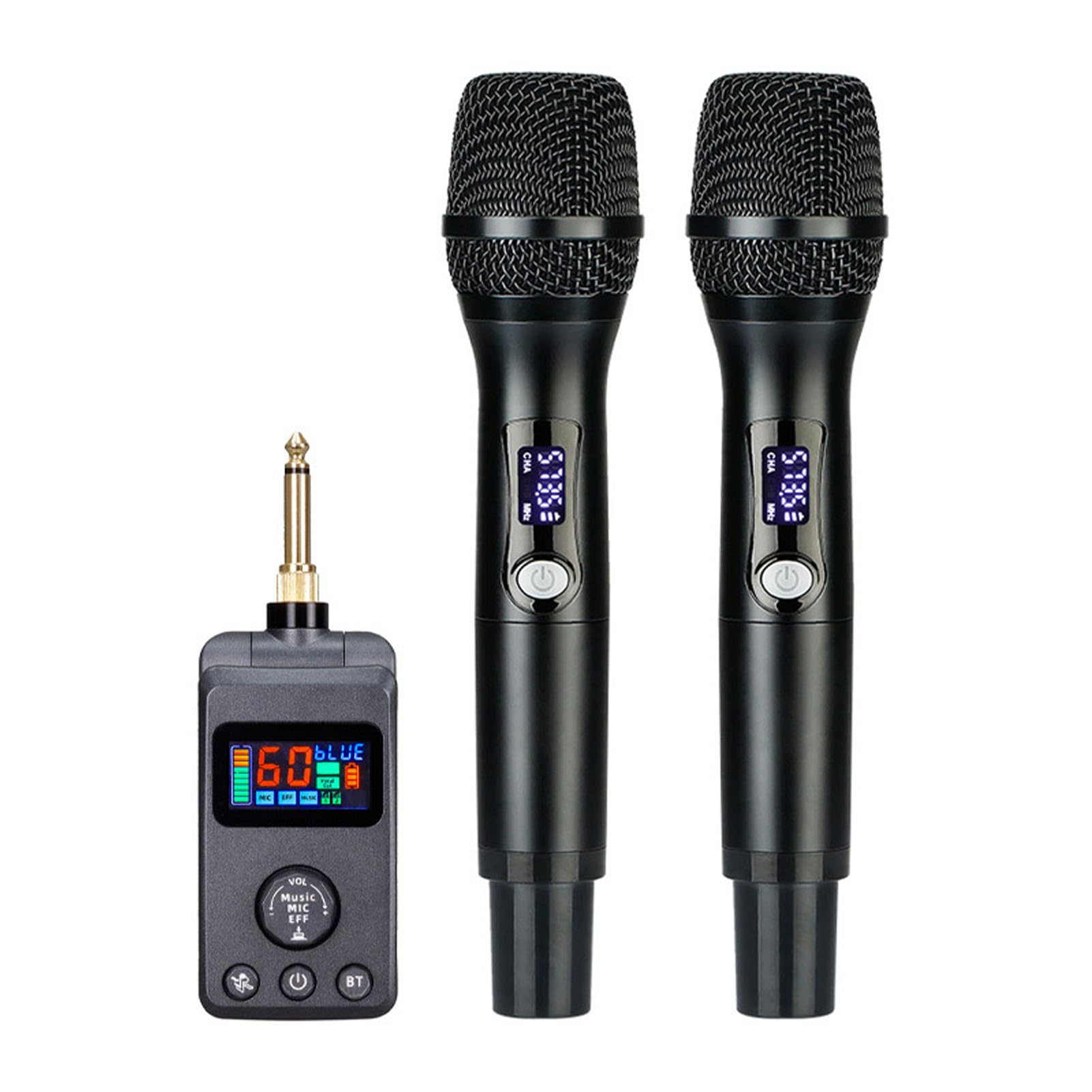 Photo 1 of ***Missing transmitter***Microphone, Rechargeable Dual Microphones Karaoke Cordless Mic with Receiver for Karaoke Singing Speech Church Compatible with Smartphone Laptop