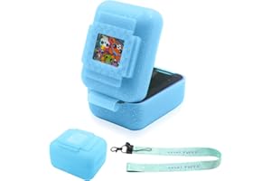 JAYOBGO Silicone Cover Case for Bitzee Interactive Toy Digital Pet, Silicone Protective Case for Bitzee Virtual Electronic Pets, Digital Pet Case Accessories for Bitzee with Lanyard (Blue Case Only)