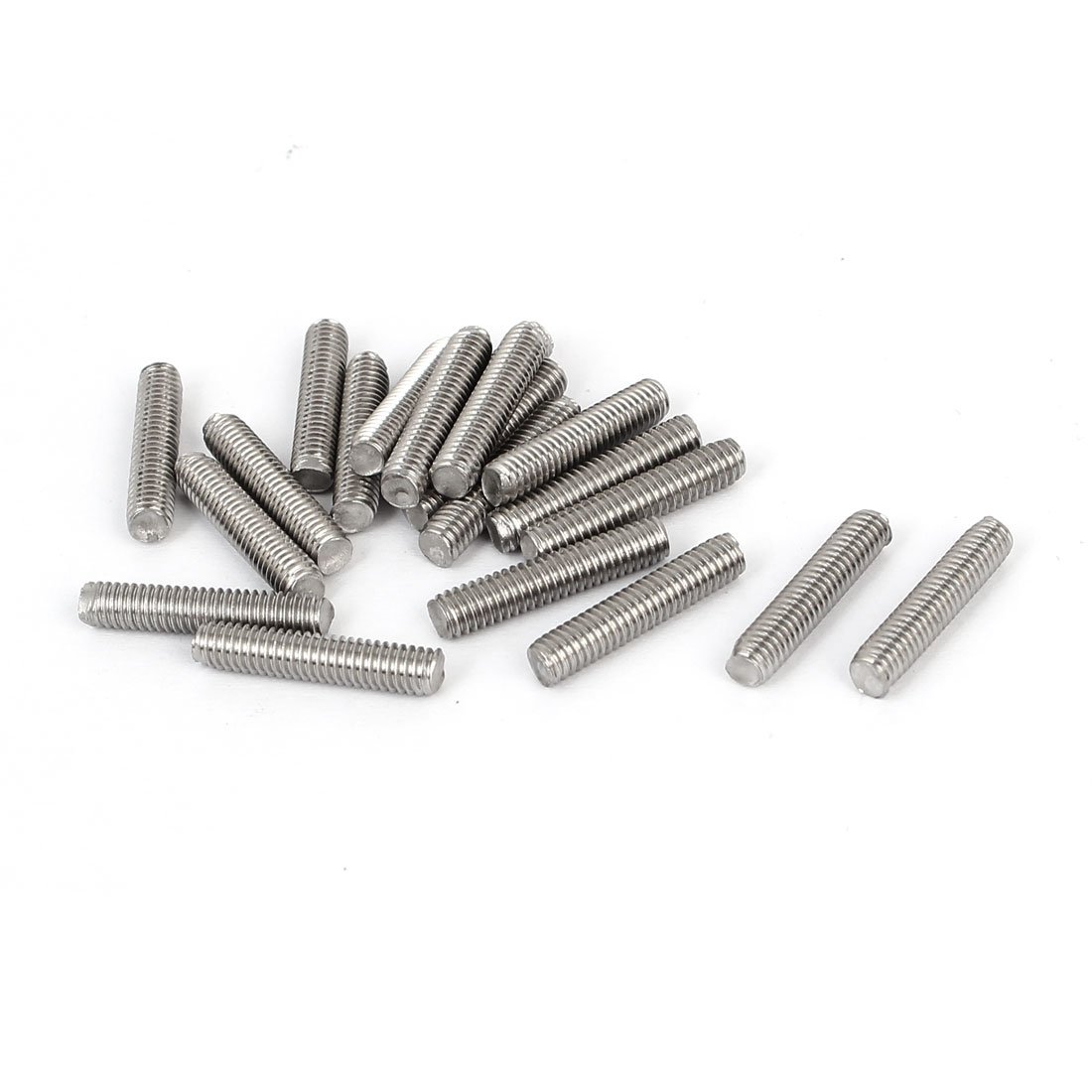 Sourcingmap M4 x 20mm 304 Stainless Steel Fully Threaded Rod Bar Studs Fasteners 20 Pcs