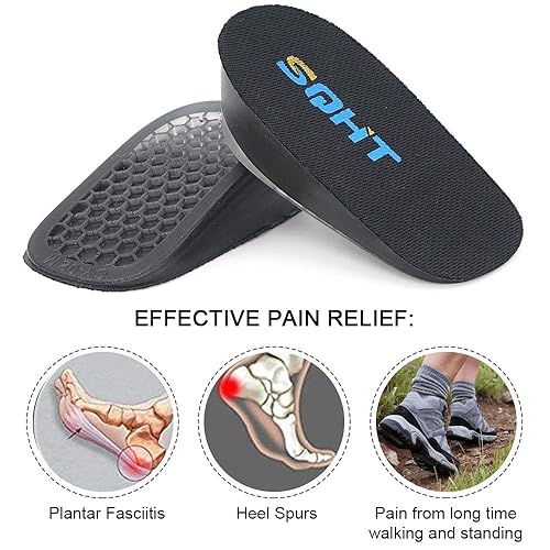 SQHT's Height Increase Insoles Gel Shoe Heel Lift Inserts Pads