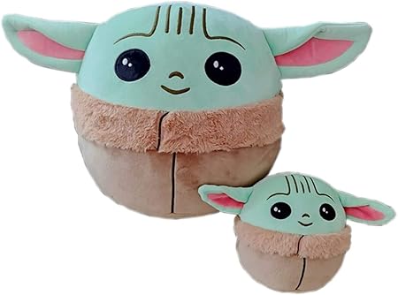 Amazon Com Esunndda Baby Yoda Mandalorian Baby Yoda Pillow Plush Toy Doll 10 Inch 26cm Large Toys Games