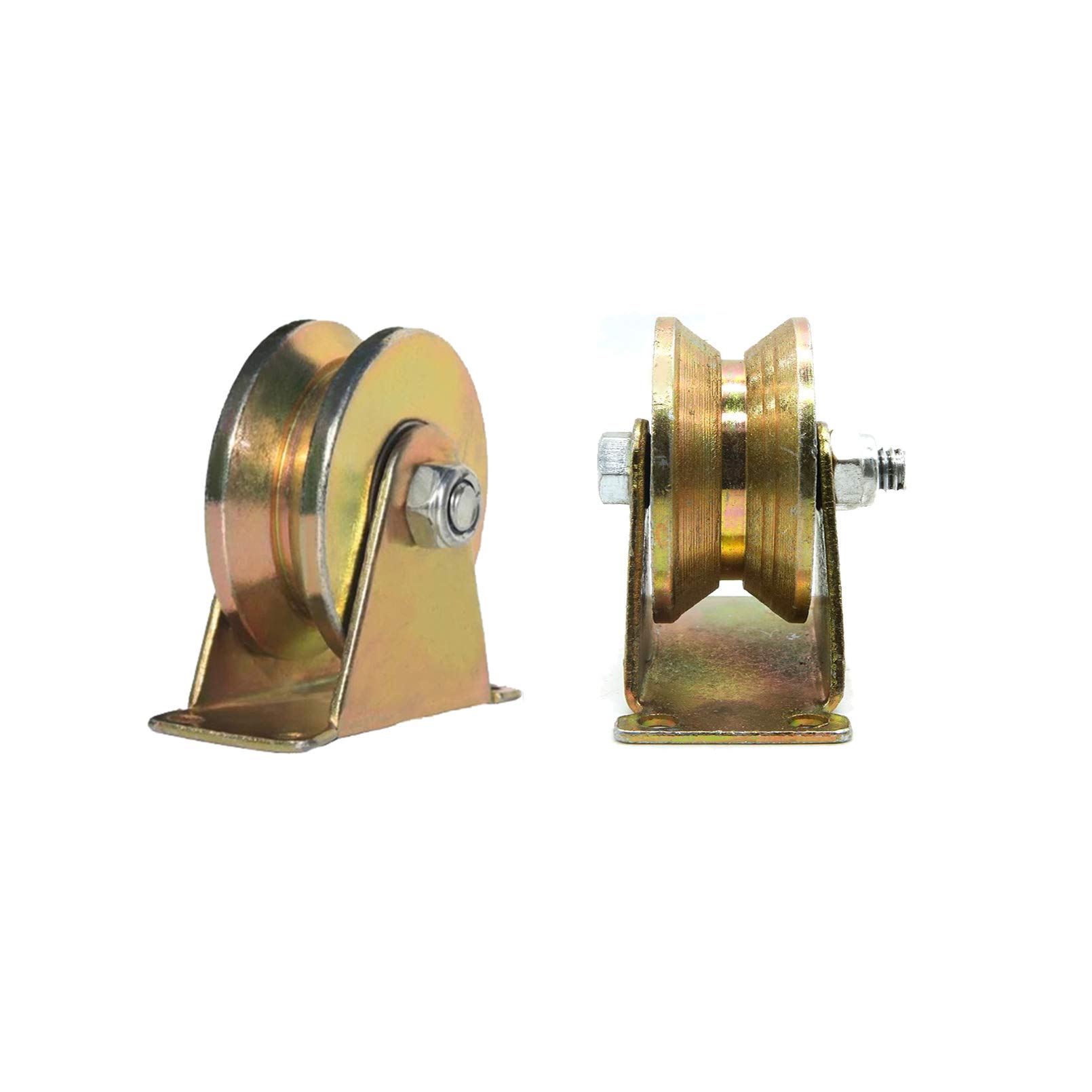 Buy 2pcs VGroove Wheel Sliding Gate Track Roller W Bracket Heavy Duty