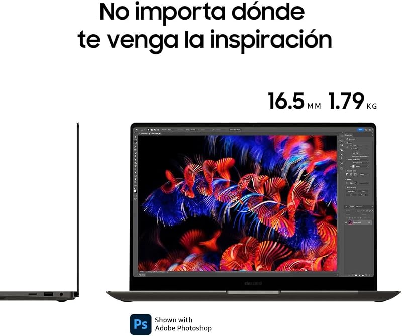 Samsung galaxy book3 ultra - laptop dynamic amoled 2x de 16 "(intel core i7-13th gen, 16 gb lpddr5 ram, 1 tb ssd, nvidia rtx4050, windows11 home) grafite - teclado qwerty espanhol — foto 5 de 8
