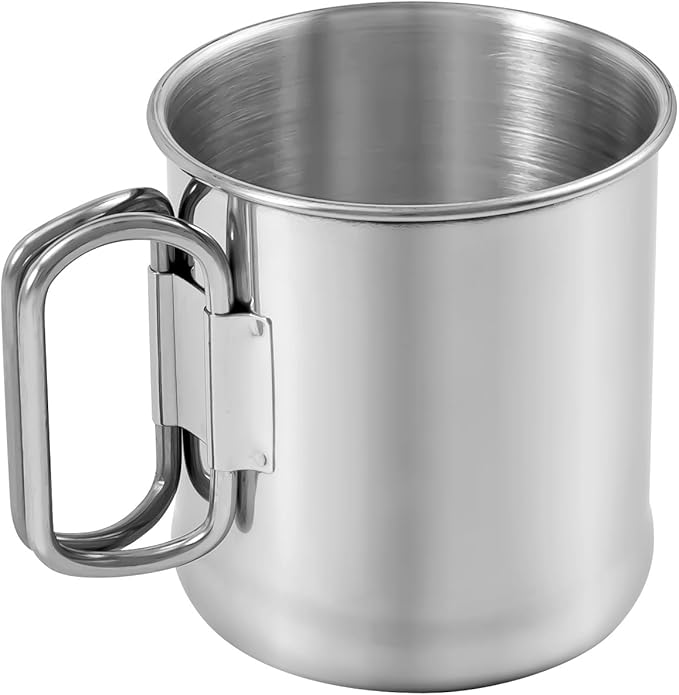 Chinook Timberline Single Wall Stainless Steel Folding Handles Mug