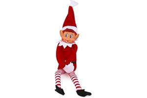 ELVES BEHAVIN' BADLY Christmas Elf Behaving Badly Plush Toy | Novelty Long Bendy Naughty Boy Christmas Elves Doll | 12 Inches