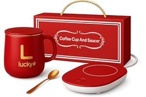 Lucky Electronic Warmer Coffee Set (red)