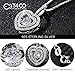 T400 925 Sterling Silver Dancing Diamond Cubic Zirconia from Swarovski Pendant Necklace Chirstmas Gift for Women