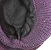 HINDAWI Winter Hat Warm Knit Snow Ski Outdoor Crochet Womens Hats Skull Cap with Visor Fuchsia