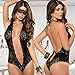 Woaills Women Sexy Lingerie Chest A File Open Underwear (Black, Free Size)
