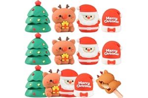 12 Pcs Christmas Pencil Sharpeners Cartoon Pencil Sharpener Small Manual Pencil Sharpener Funny Stationery School Office Supp
