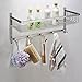 HOMEIDEAS Large Capacity Shower Caddy Stainless Steel Corner Shower Basket Bathroom Shower Shelf Organizer Rustproof,Wall Mount,Brushed Finish