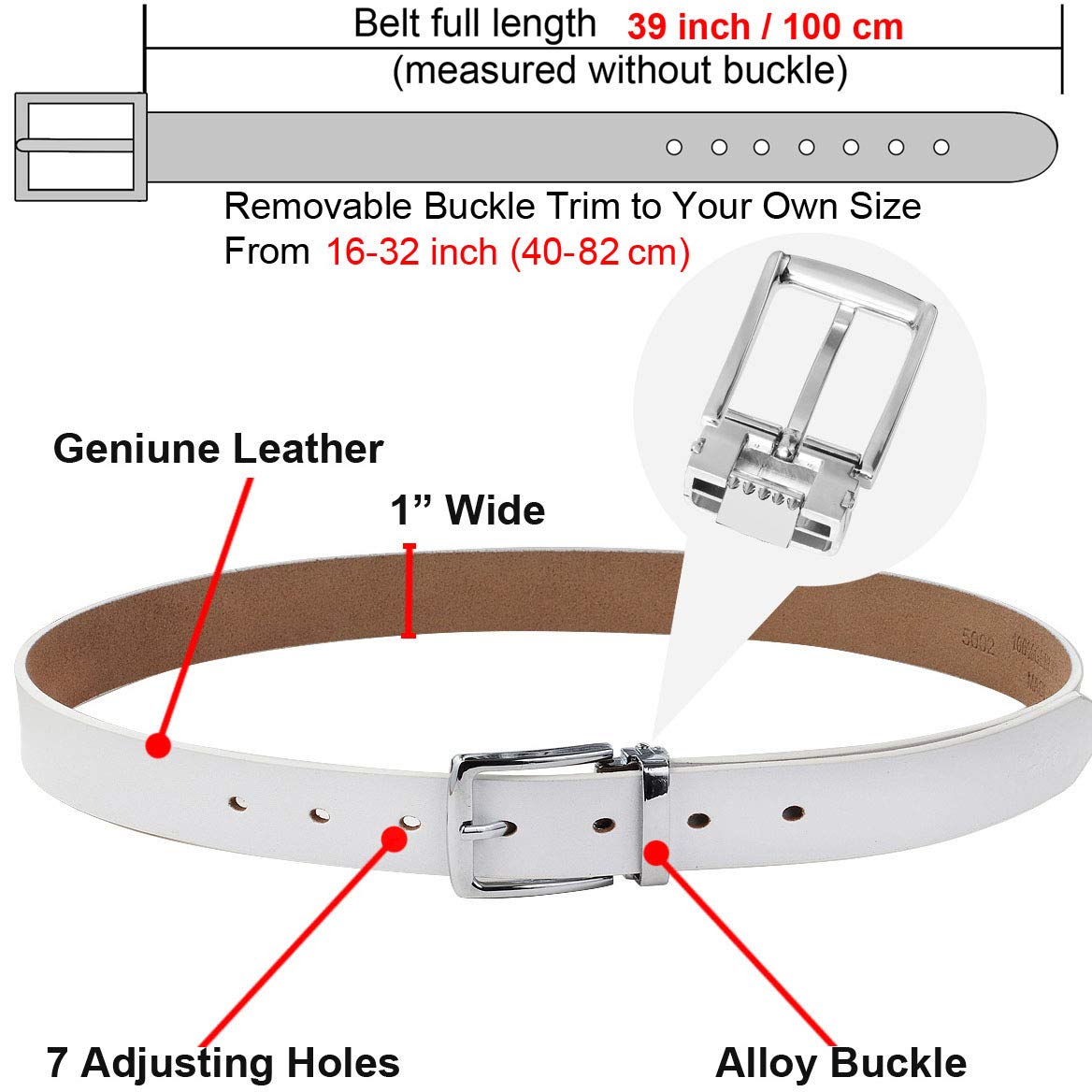 Falari Kids Leather Belts for Boys All Occasion 1