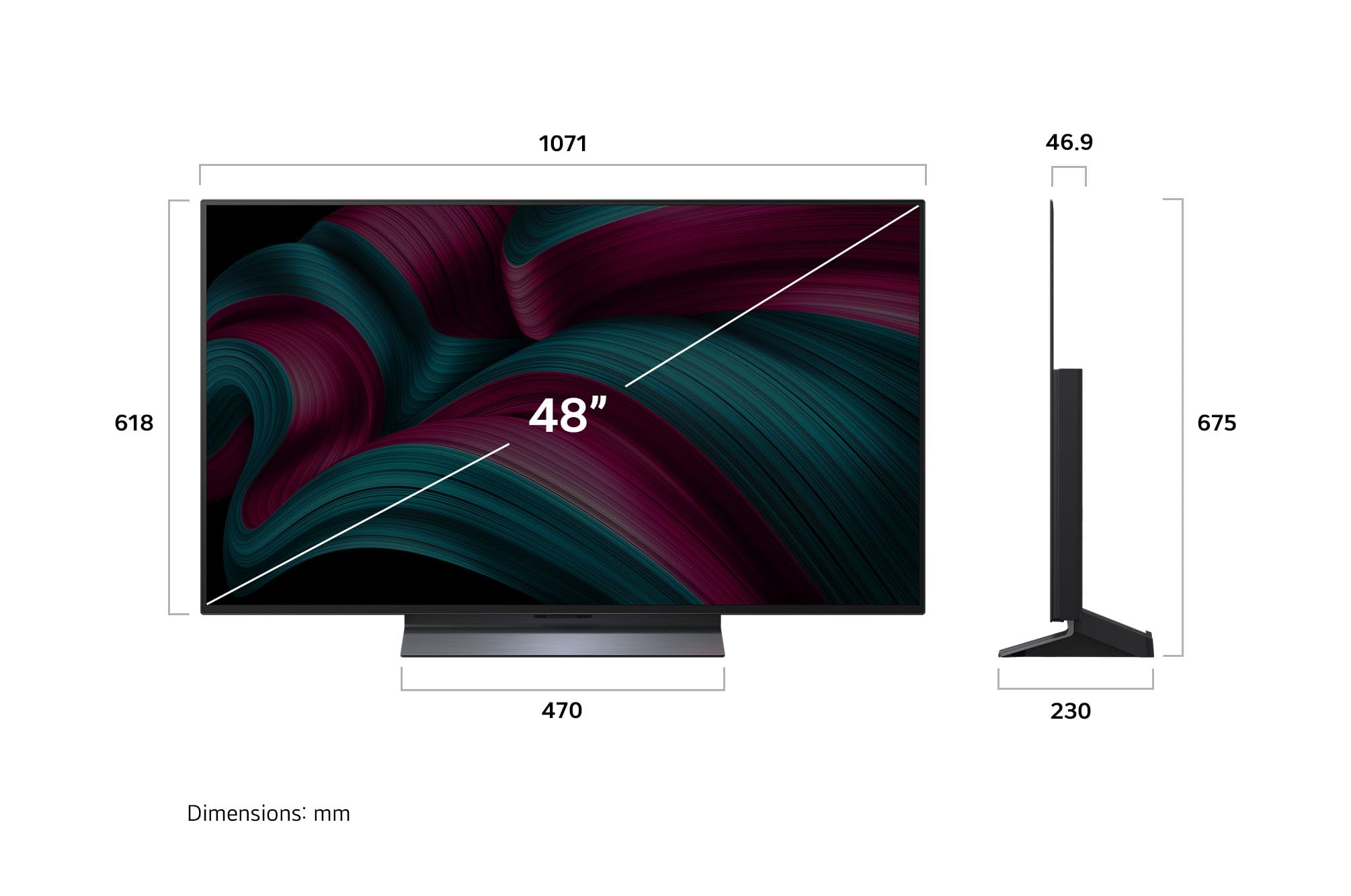LG OLED48C5ELB TV 48 Zoll (121 cm) 4K OLED evo AI TV (α9 Gen8 4K AI Prozessor, webOS 25, 120Hz (VRR bis zu 144Hz)) [Modelljahr 2025] 7