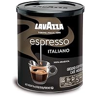 Lavazza Espresso Italiano Ground Coffee Blend, Medium Roast, 8-Ounce Cans, Pack of 4 (Packaging May Vary)