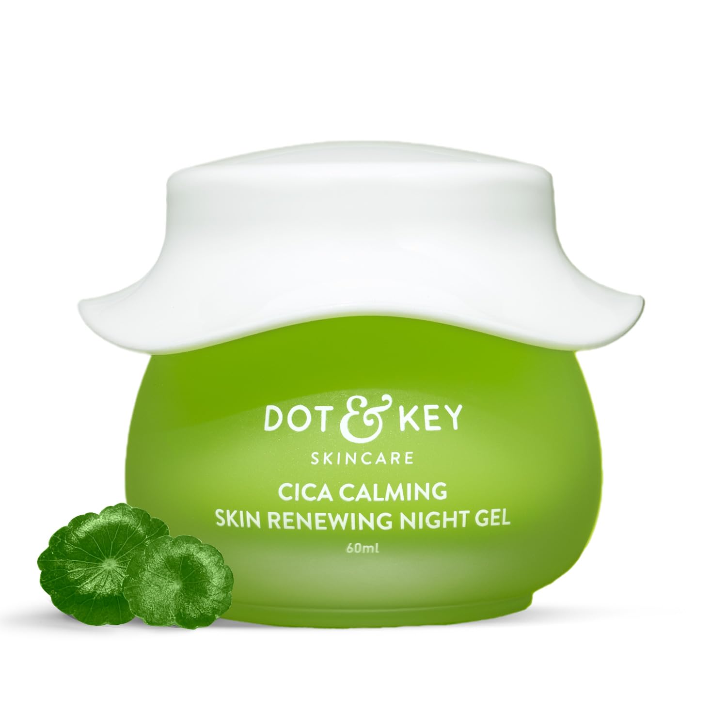Dot & Key Cica Calming Skin Renewing Night Gel, 60ml | Soothing Gel for Oily & Acne-Prone Skin, Reduces Redness, Balances Oil & Promotes Clearer Complexion