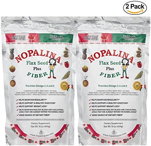 2 Pack Nopalina 16oz Omega 3 6 & 9 Cleanse & Detox Supplement