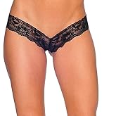 BODYZONE womens Lace V Front Thong