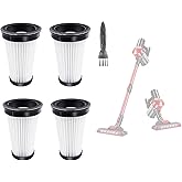 4 Pack Hepa Filters Replacement Compatible with Iwoly Cordless Vacuum Cleaner, Model C150. Washable Filters Works on Iwoly 18000Pa Upright Vacuum.