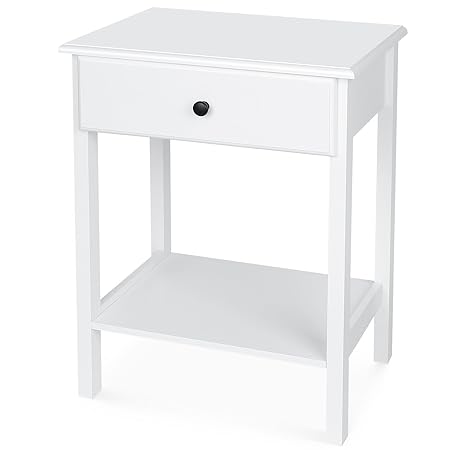 HOMFA Nachttisch Nachtschrank Nachtkommode Nachtschränkchen Ablagetisch Beistelltisch Telefontisch Sofatisch Kaffeetisch Holz