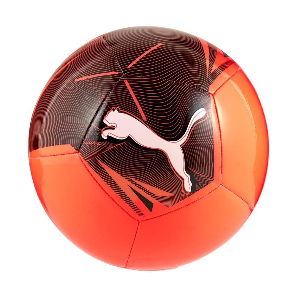 Photo 1 of PUMA Unisex Big Cat Soccer Ball, Glowing Red-PUMA Black SS25, 5