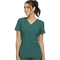Amazon.com: Med Couture V-Neck Scrub Top for Women with 4 Pockets