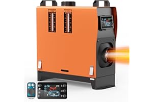 QAUSOU 8KW Diesel Heater, 12V Portable Parking Heater, All in One Diesel Air Heaters with Remote Control and LCD Screen， Fast Heating with 1.3Gal Fuel Tank, for Campers RV Truck Boat Bus Car Trailer