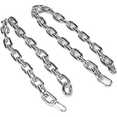 Titan Fitness Pair 6ft 3/4" Heavy Steel Chains, Weightlifting Chains for Resistance, Increase Max Reps, Build Acceleration and Speed, Barbell Accessory for Back Squat, Bench Press, Deadlift