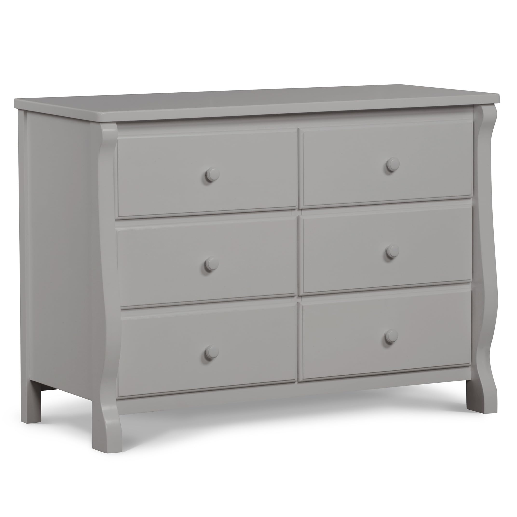 Photo 1 of Delta Children Universal 6 Drawer Dresser with Interlocking Drawers - Greenguard Gold Certified, Grey