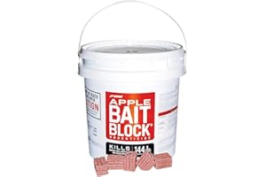 JT EATON Bait Block Apple Flavor Rodenticide – 9 lb. Pail – Effective Rodent Control Bait Blocks – Long-Lasting and Easy to Use