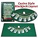 Trademark Poker 405694 Blackjack Layout, 36 x 72 Inch primary