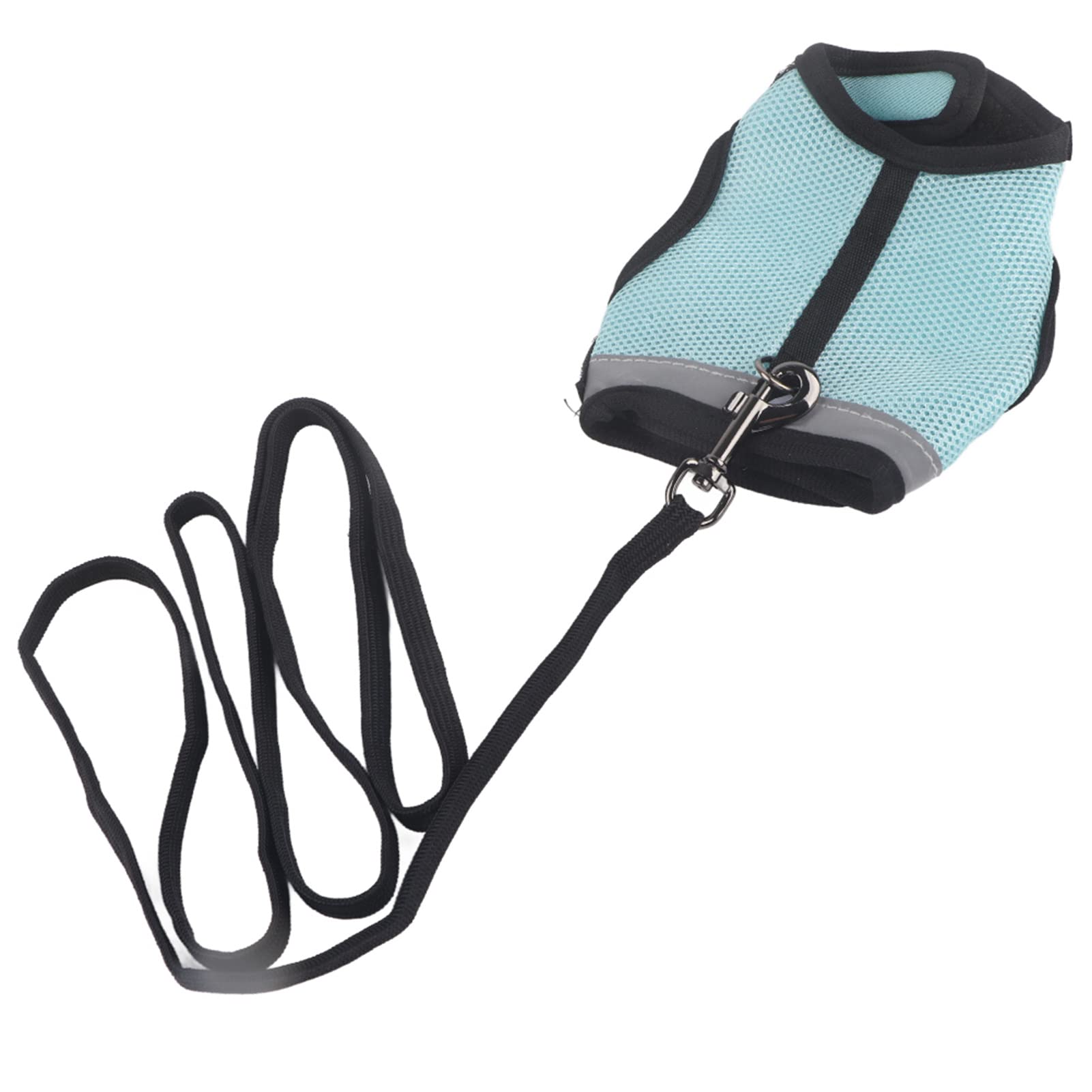 HEEPDD Rabbit Harness, Soft Mesh Elastic Cotton Vest for Small Animals Adjustable Walking Harness for Bunnies Adjustable Walking Harness for Bunnies