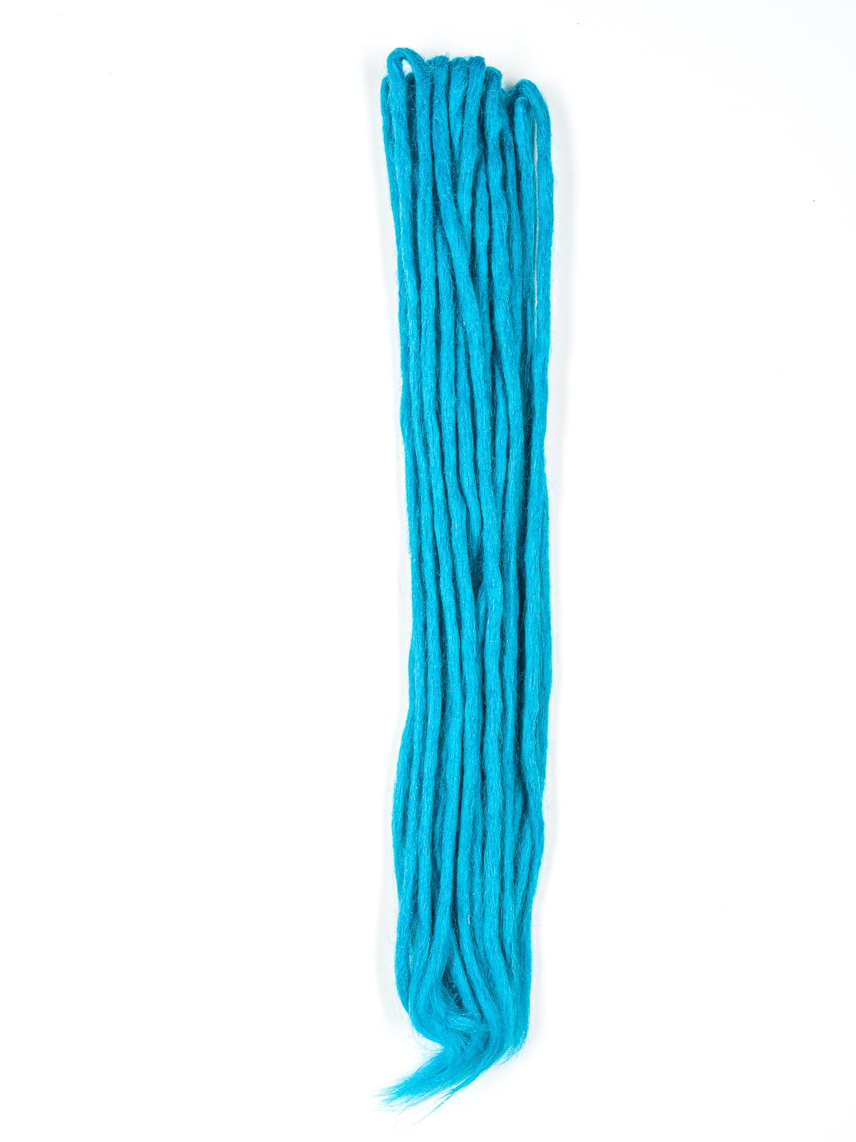 DreadLab - Double Ended Synthetic Dreadlocks (Pack of 10) Crochet Extensions (Blue Crochet)