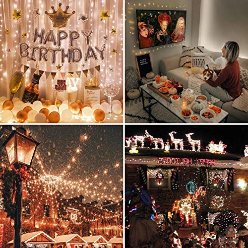 Tencoz Guirnalda Luces 10M 100 LED, Cadena de Luces LED USB Exteriores Interiores IP44 impermeable, Luces LED de Colores para Decoración Navidad Fiestas Bodas Jardin Habitacion(vistoso)