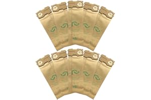 Vacuum Cleaner Dust Bags for VK 118 / VK 119 / VK 120 / VK 121 / VK 122 – 10-Pack High-Filtration Paper Bags with 99.7% Parti