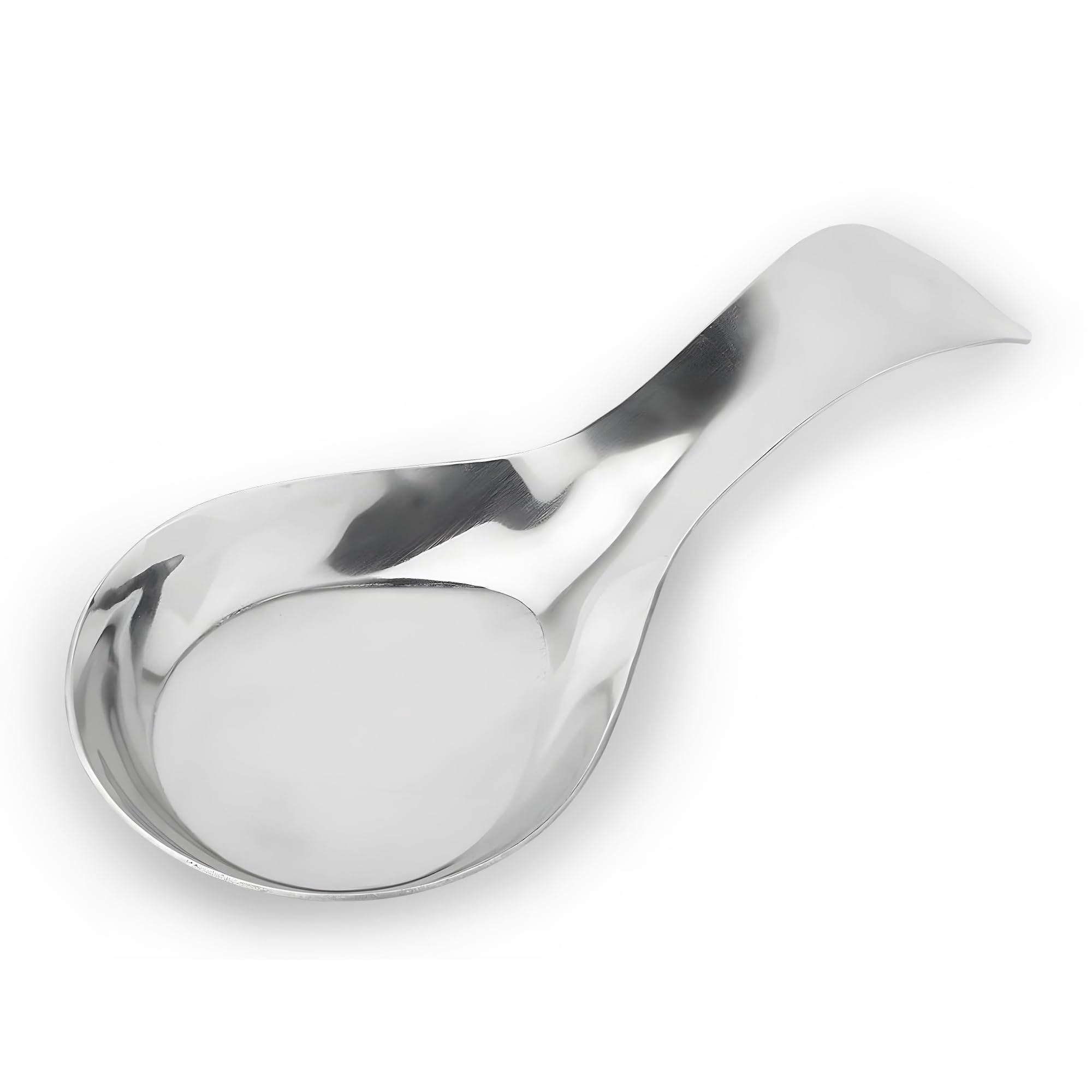 Spoon Rest Stainless Steel Polished Resting Tray Hot Cooking Utensil Holders (23cm)