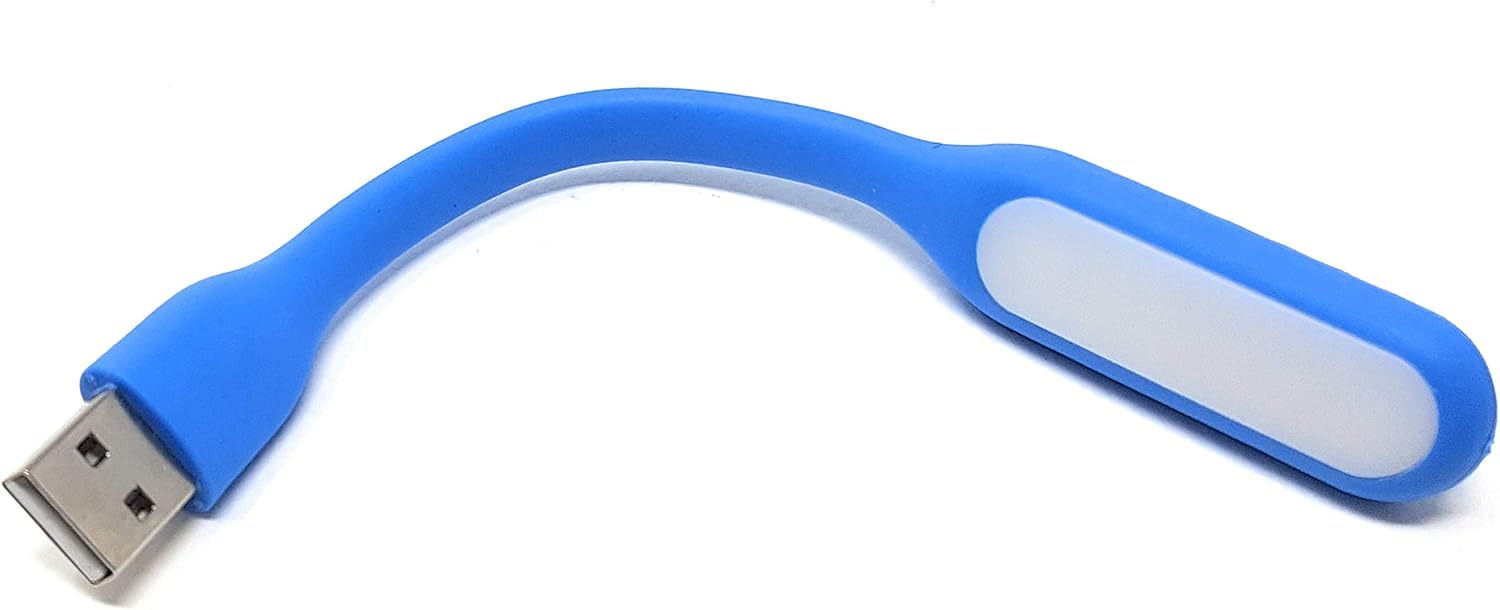 Maincore Blue USB Powered LED Light/Bright & Flexible for Car PC, Desktop, Power Bank, Notebook