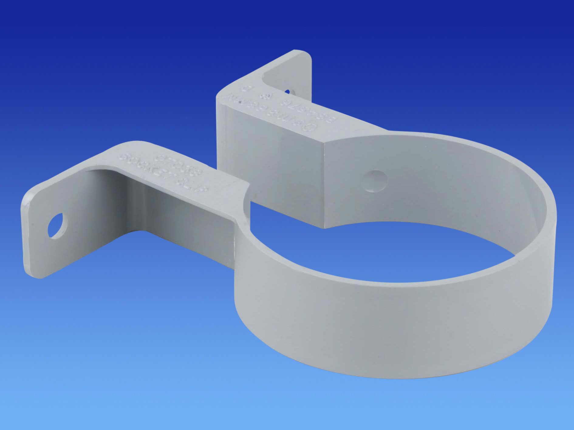 Pk of 2 X 0T038G Grey Osma Socket Clip/Bracket 68mm (2.5")