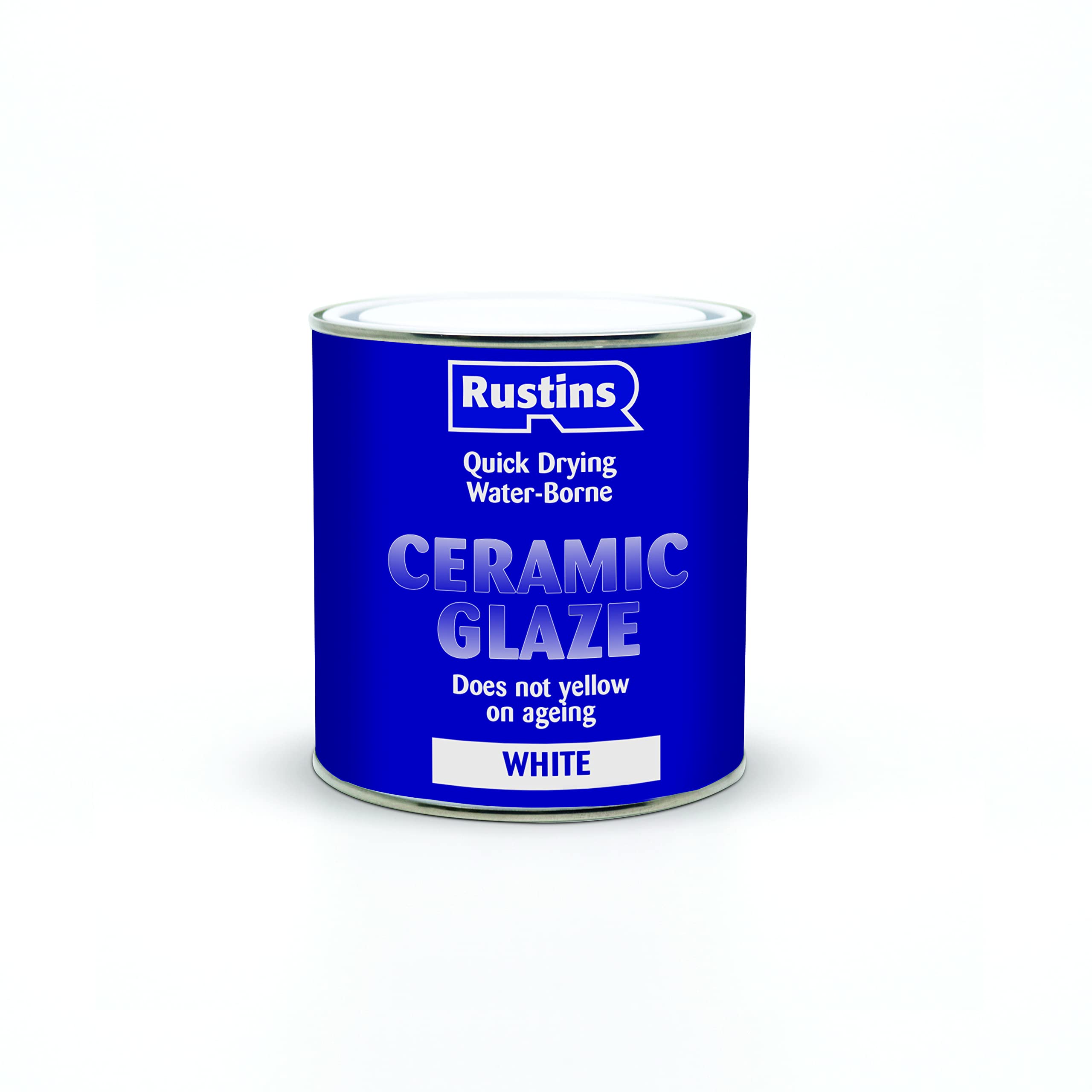 Rustins Acrylic Ceramic Glaze White 1ltr - Perfect for DIY, Pottery, Tiles, Crafts & Home Projects