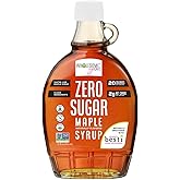 Zero Sugar Maple Syrup Alternative – 355ml – Natural Sugar-Free Pancake Syrup, Keto Friendly, Gluten Free, Vegan, Low Carb, N