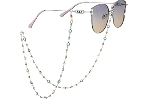 A JINDALAI Eyeglasses Chain Holder, Beaded Neck Cord for Reading Glasses and Sunglasses, Women and Girls