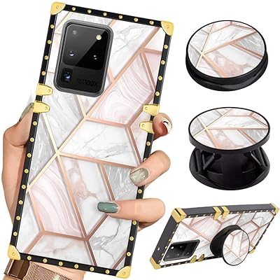 Buy Luxury Square Phone Case Samsung S Ultra Retro Elegant Soft Tpu Cover For Samsung Galaxy S Ultra 5g Marble Design Online In New Zealand B085zmnhx7
