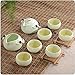 XDOBO Imported Vintage Chinese & Japanese Style Porcelain Handmade Kung Fu Tea Set, 10-pack (Green) (Green) (Green)