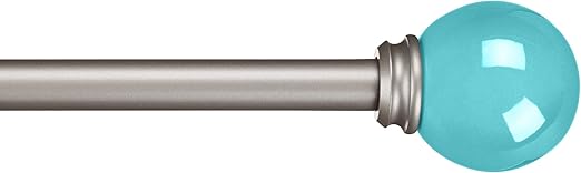 Amazon Com Amazonbasics Decorative 5 8 Curtain Rod With Round