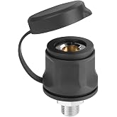 740112 Air Compressor Hose Adapter With Dust Cap Replacement A/R/B Air Compressor Hose Coupling A/RB Universal On Board Systems GaugeAir Chuck Air Tank Secure Air Tool Connections Adapter- NPT Std