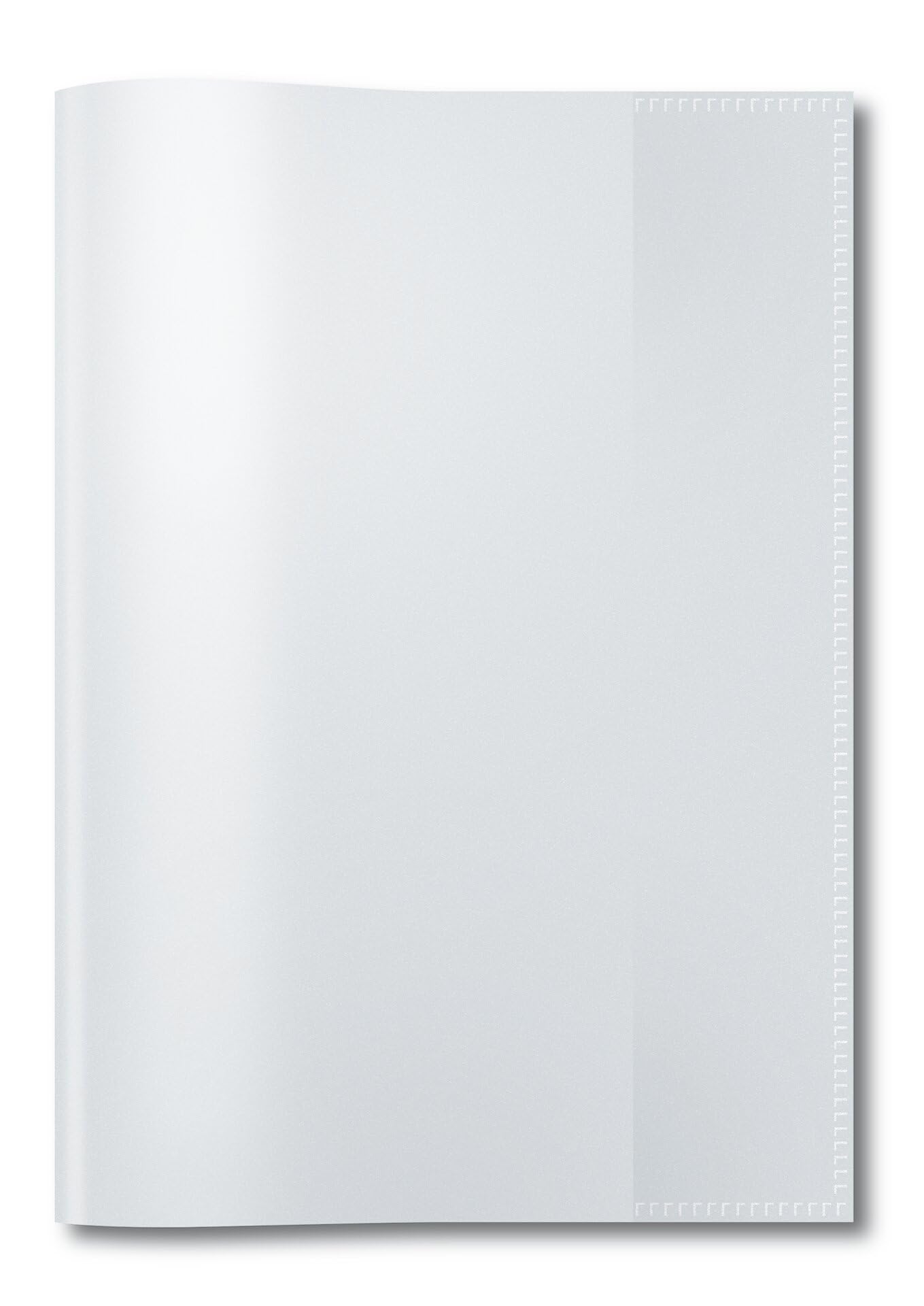 HERMA Clear Exercise Book Cover A5, Made of wipeable and Sturdy Plastic, Slip on Cover Jackets for School, Transparent, 7480