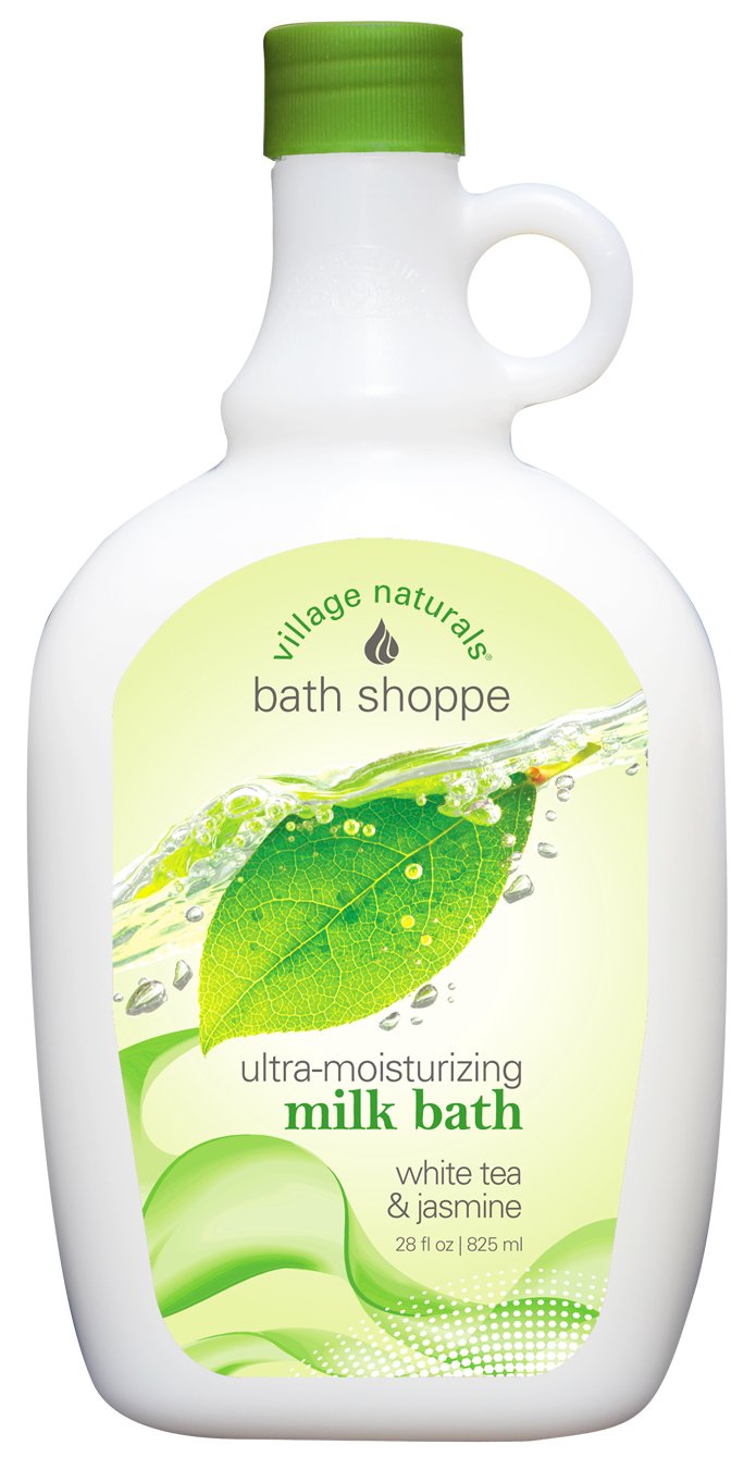 Village Naturals Therapy Bath Shoppe White Tea Milk Bath 28 fl oz