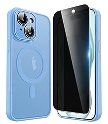 FATUOQIA Privacy Case for iPhone 15,Magnetic iPhone