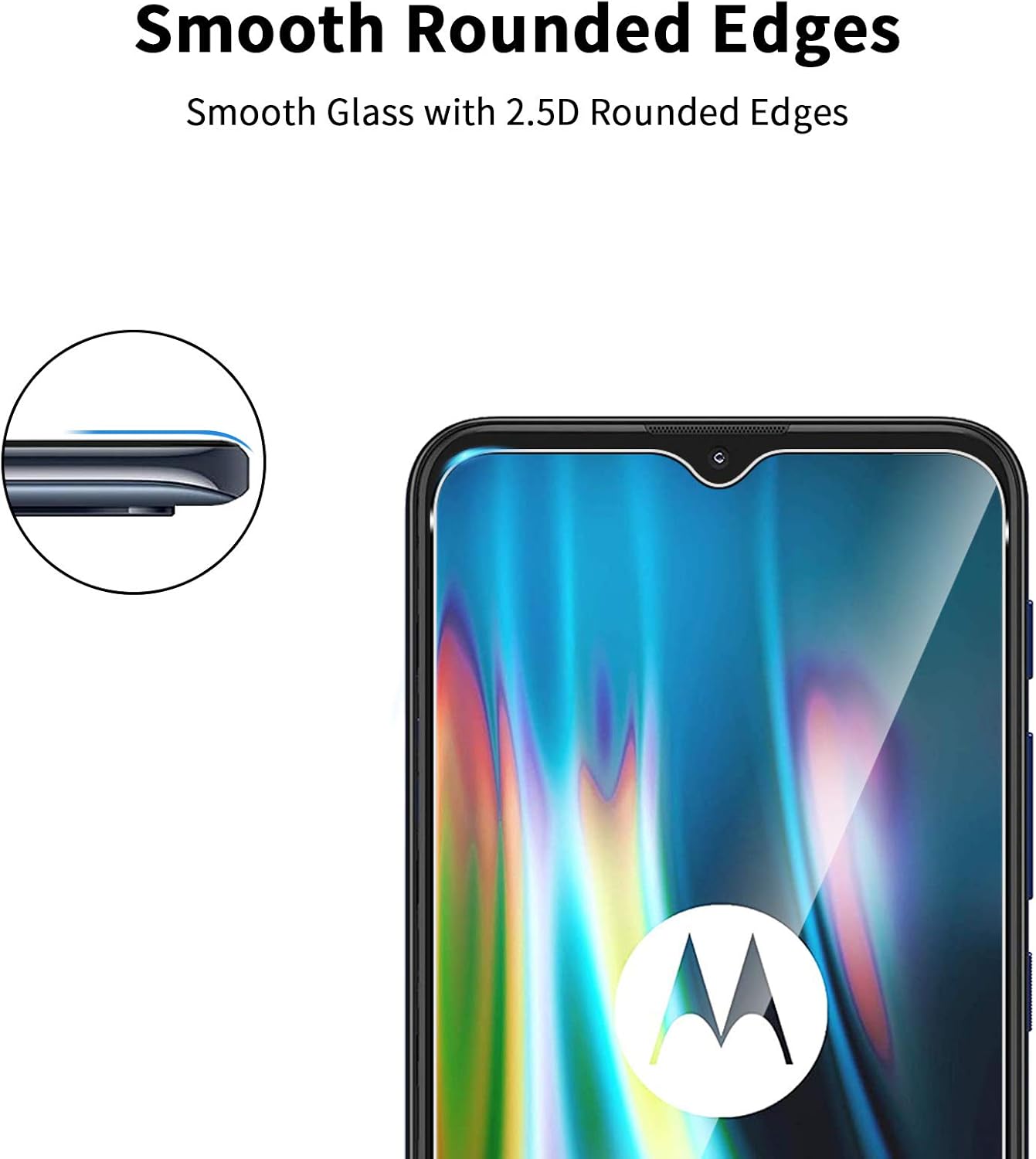QULLOO Glass Screen Protector for Motorola Moto G9 Play/Moto G10 / Moto G30 - Image 4